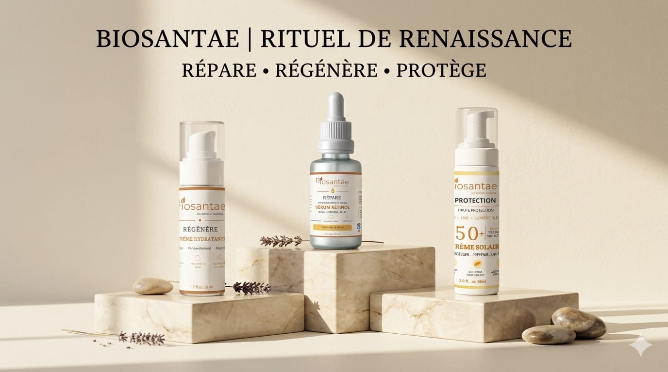 Pack Rétinol Anti-Rides | Sérum + Crème + SPF50 | Biosantae